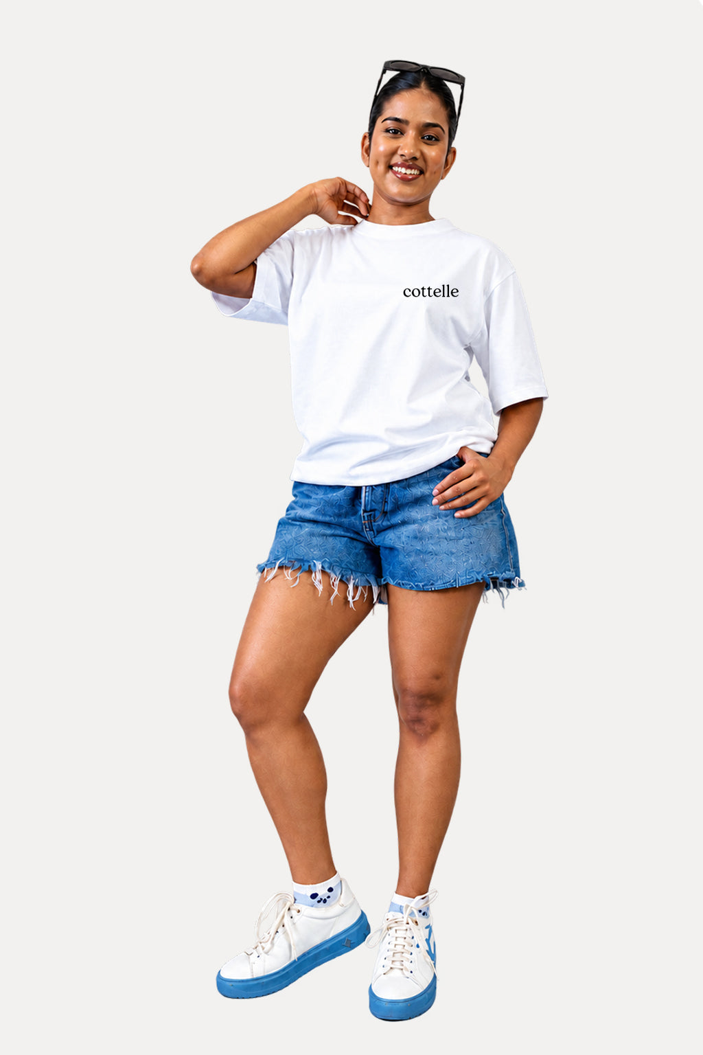 Cottelle Signature Logo Tee, full length view