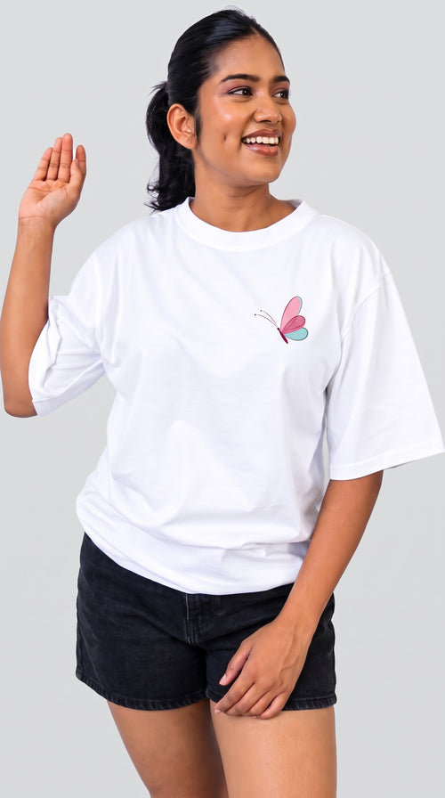 Butterfly Oversized Tee, front view