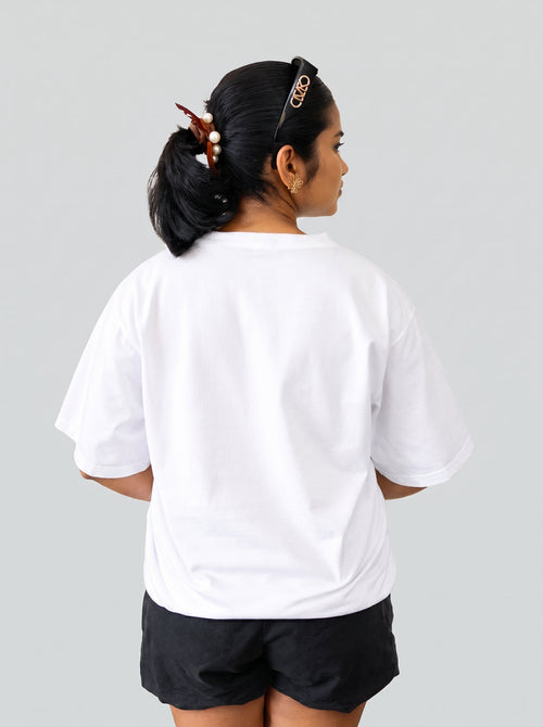 California Varsity Oversized Tee, back view